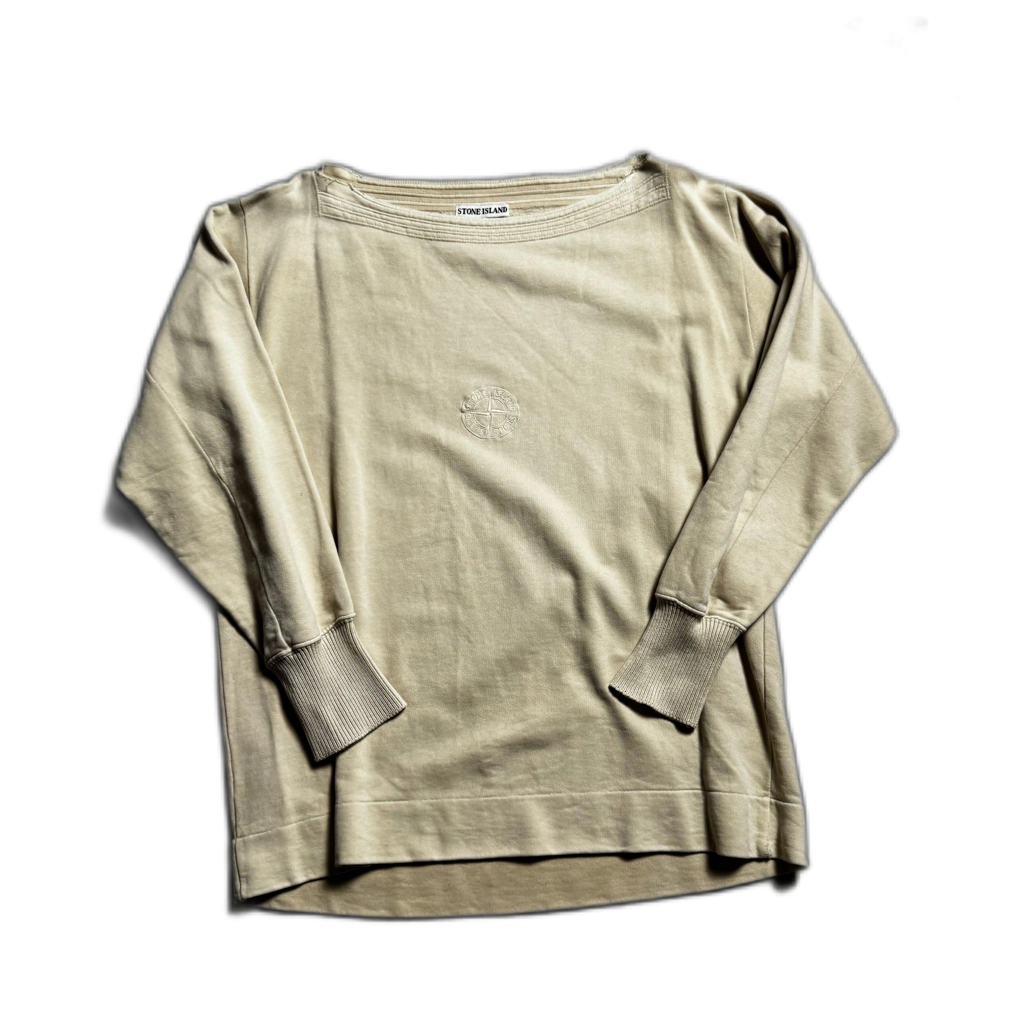 Vintage Beige Stone Island Sweatshirt - M