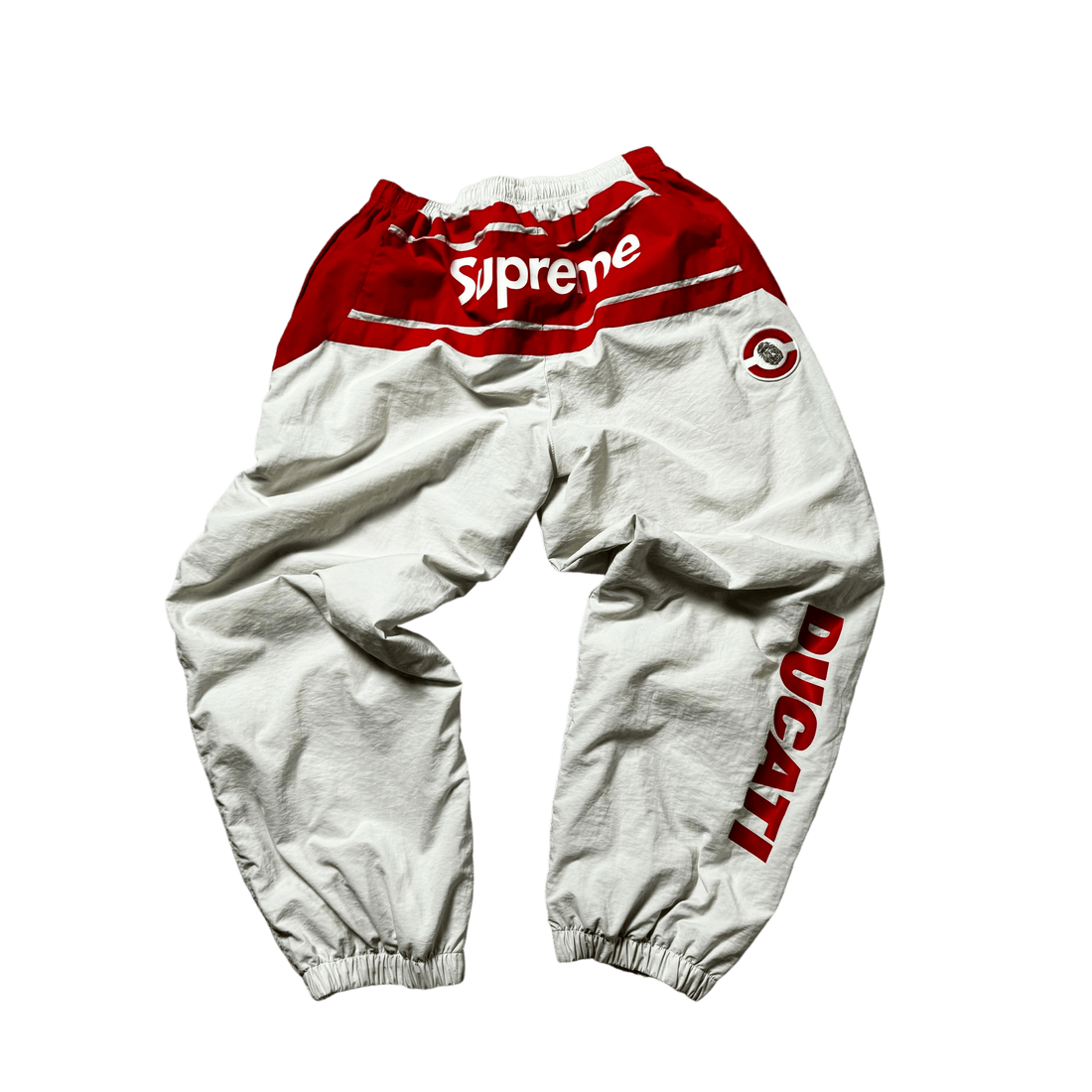 White + Red Supreme x Ducati Bottoms - M