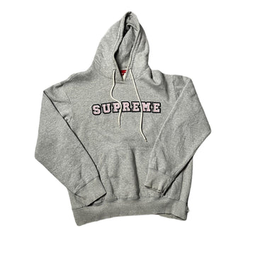 Grey Supreme Hoodie - L