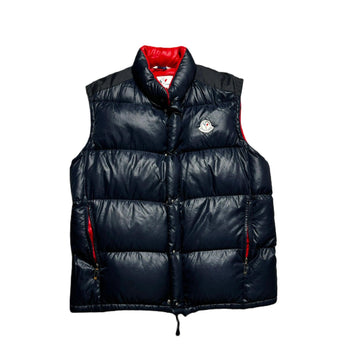 Vintage 90s Navy Blue Moncler Puffer Gilet - L