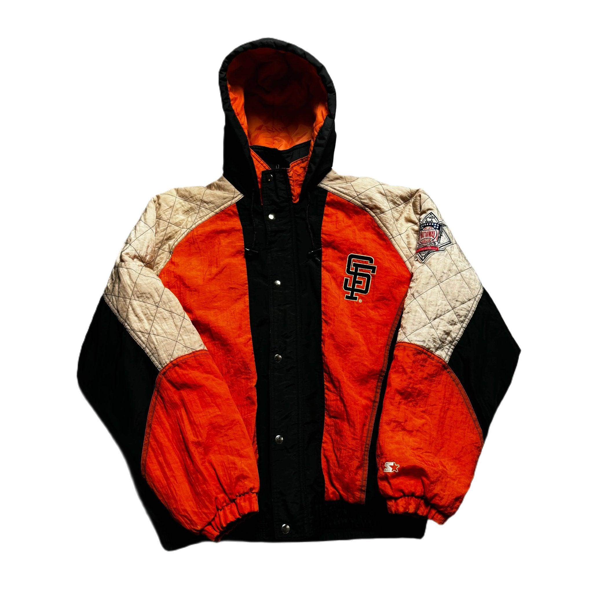 Vintage Orange + Brown Giants MLB Coat - L