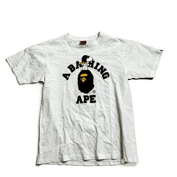 White A Bathing Ape (BAPE) x Snoopy Tee - L