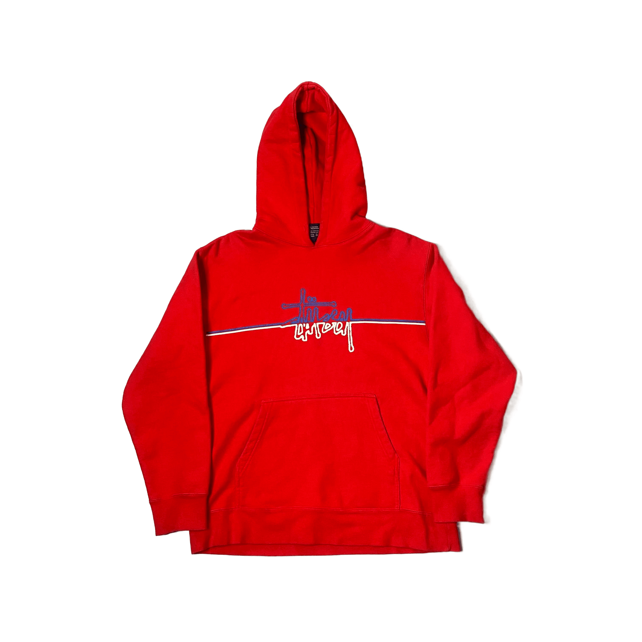 Red Stussy Hoodie - M