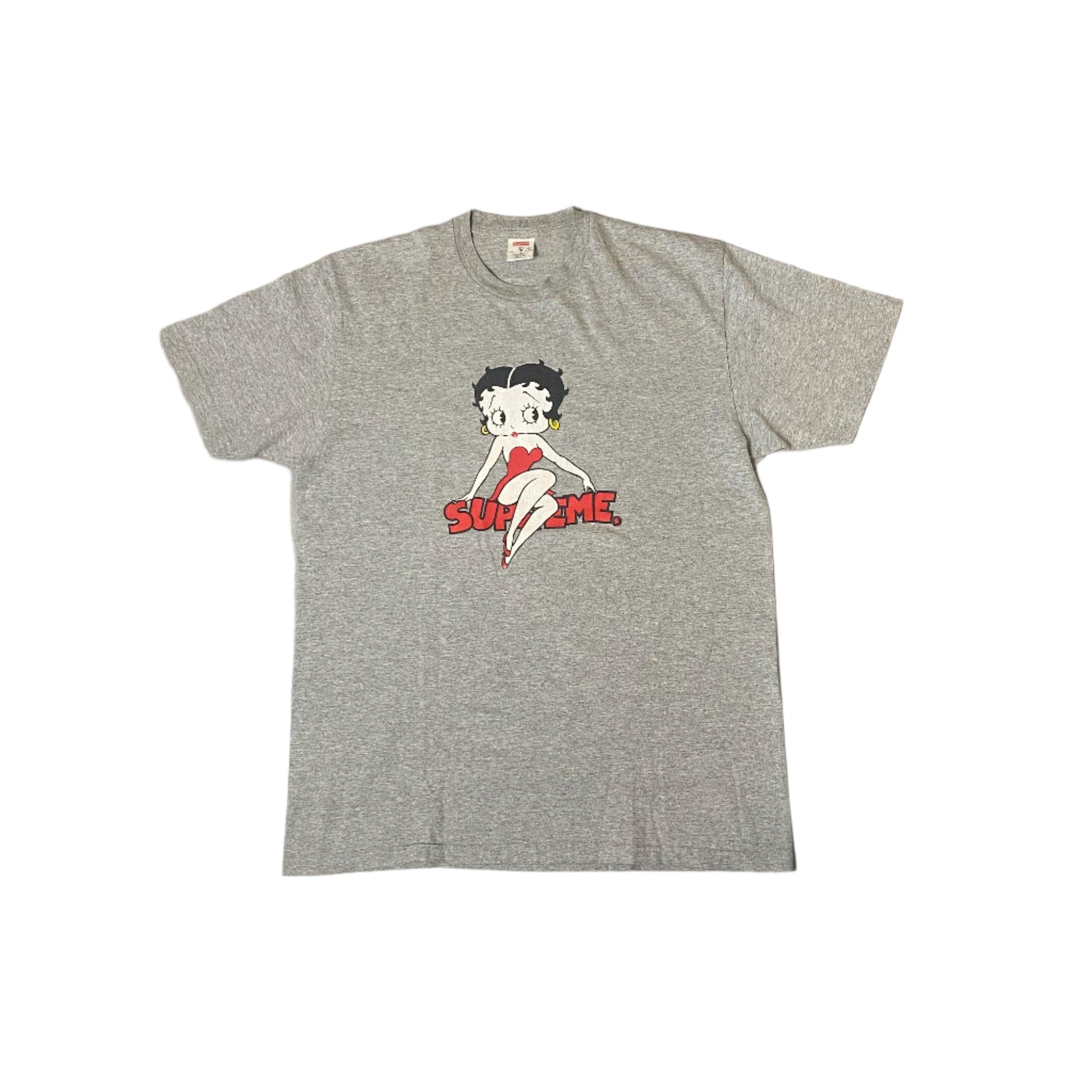 Grey Supreme Betty Boop Tee - L