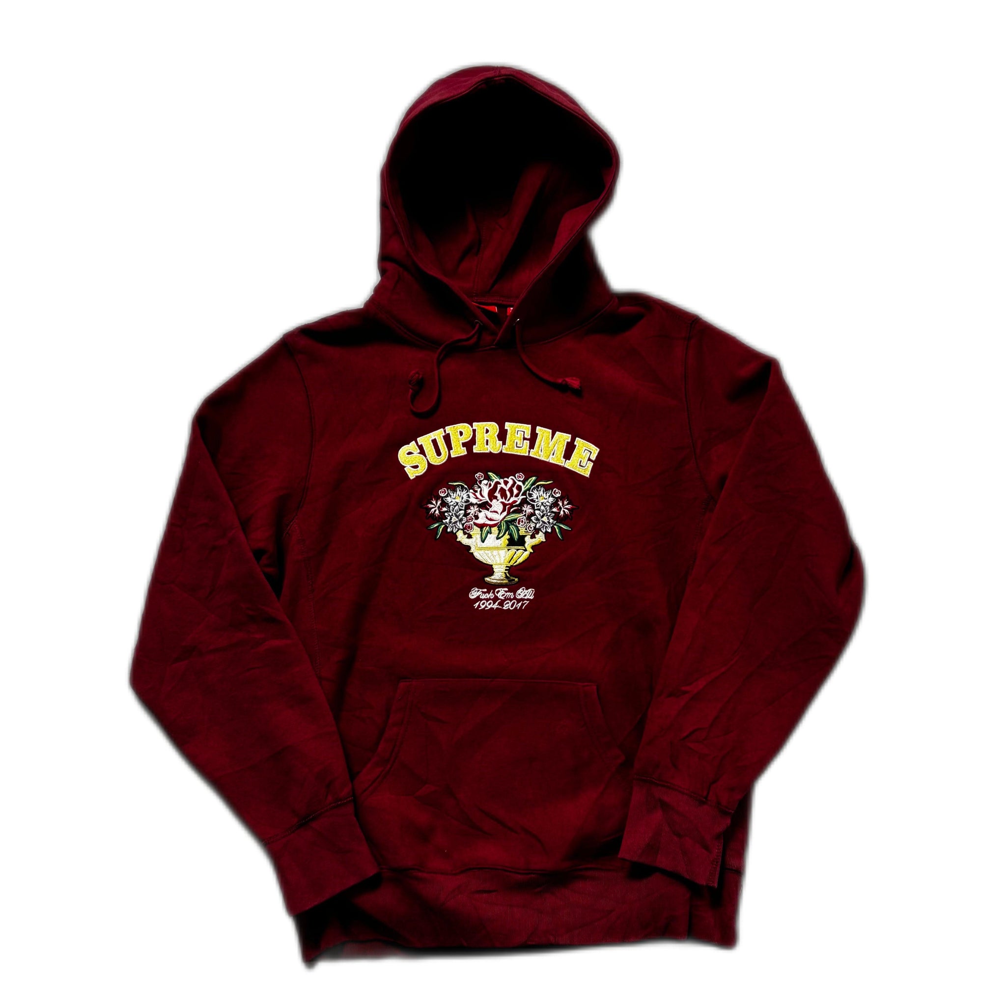 Burgundy Supreme Hoodie - L