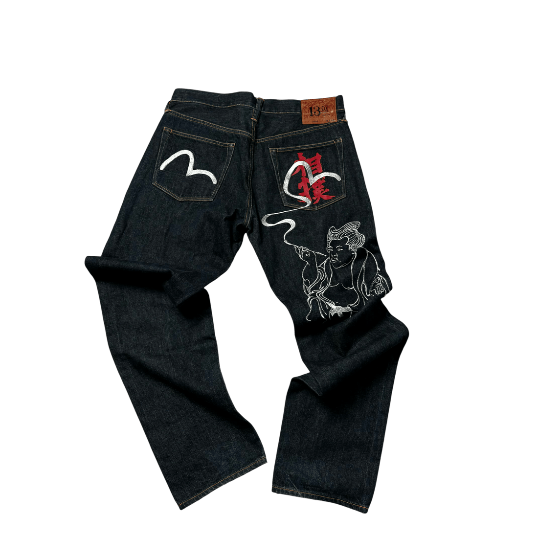 Black Evisu Jeans - 32 x 34