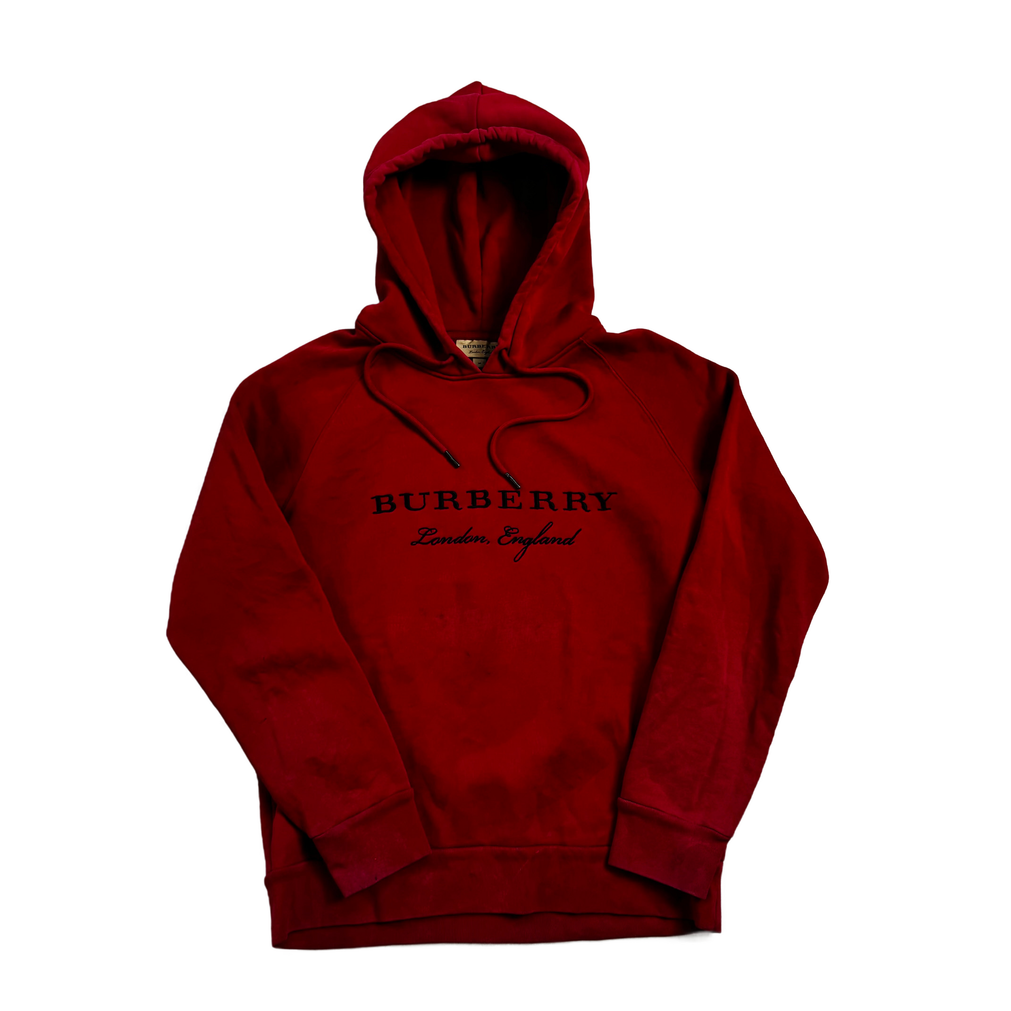 Burgundy Burberry Hoodie - M