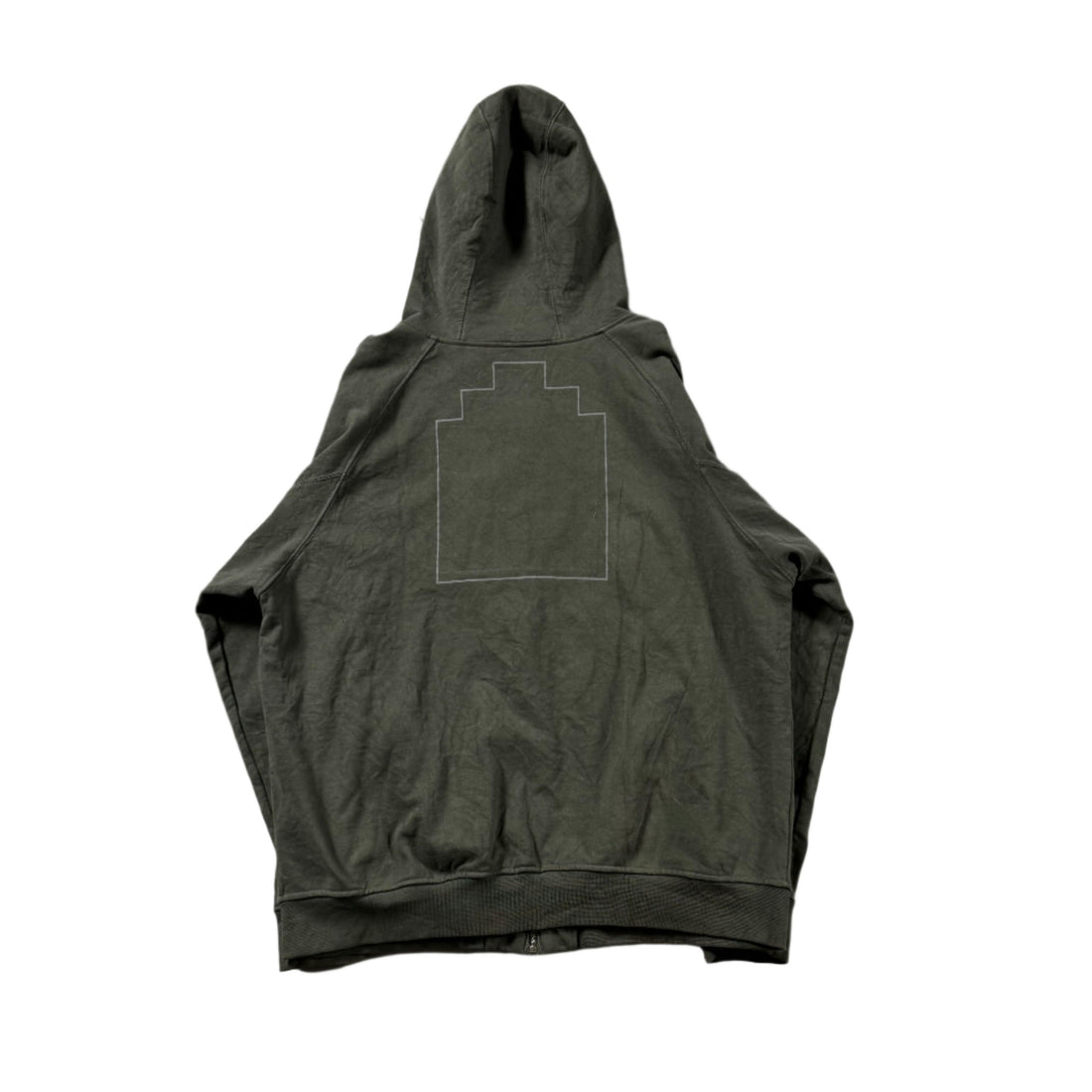 Grey Cav Empt Zip Up Hoodie - L