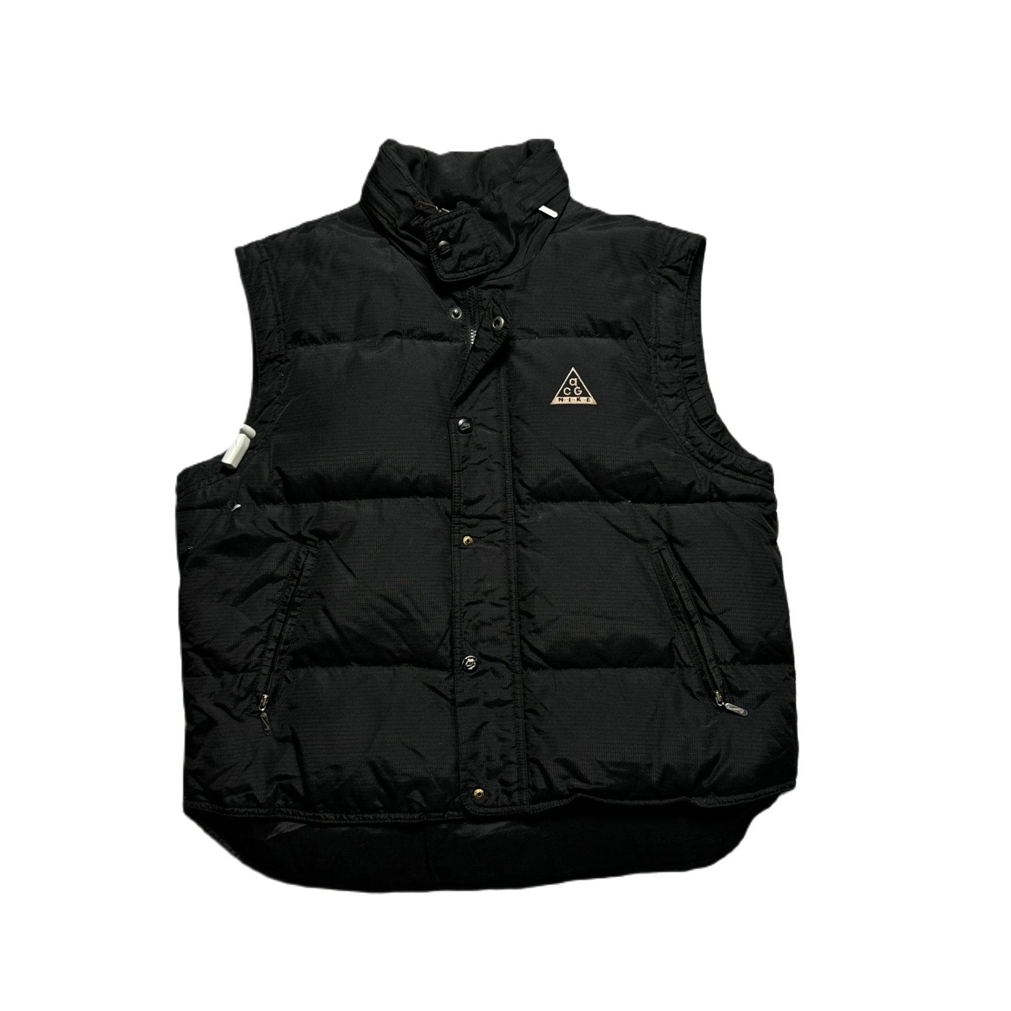 Vintage Black Nike ACG Puffer Gilet - M