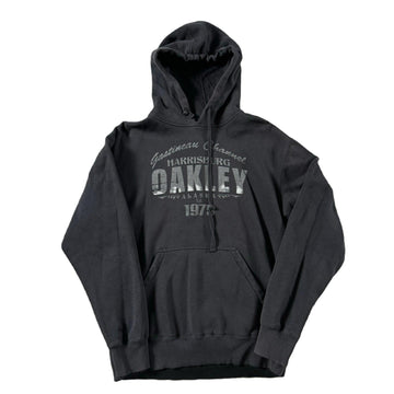 Vintage Black Oakley Hoodie - M