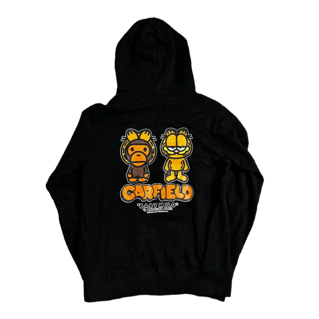 Black A Bathing Ape (BAPE) x Garfield Hoodie - XL