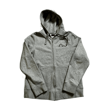 Grey Evisu Zip Up Hoodie - XL