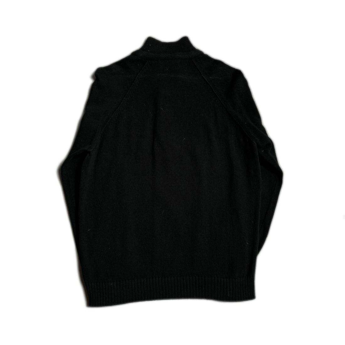 Vintage Black Stone Island Knitted Sweatshirt - L