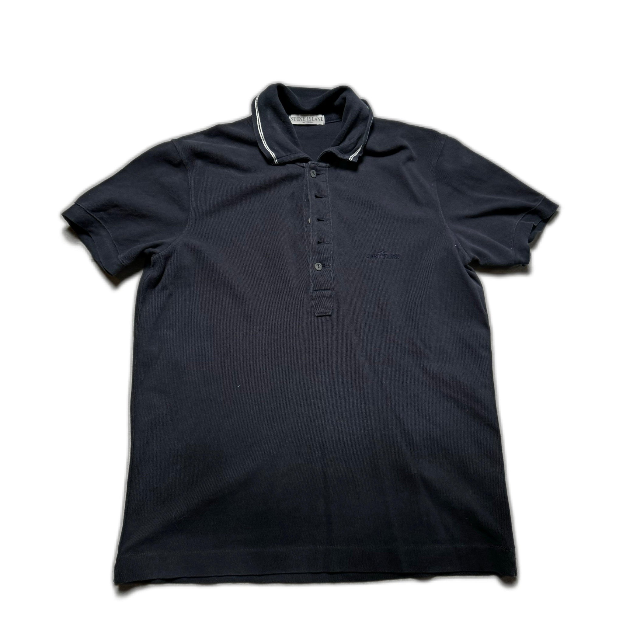 Navy Blue Stone Island Polo Shirt - XL