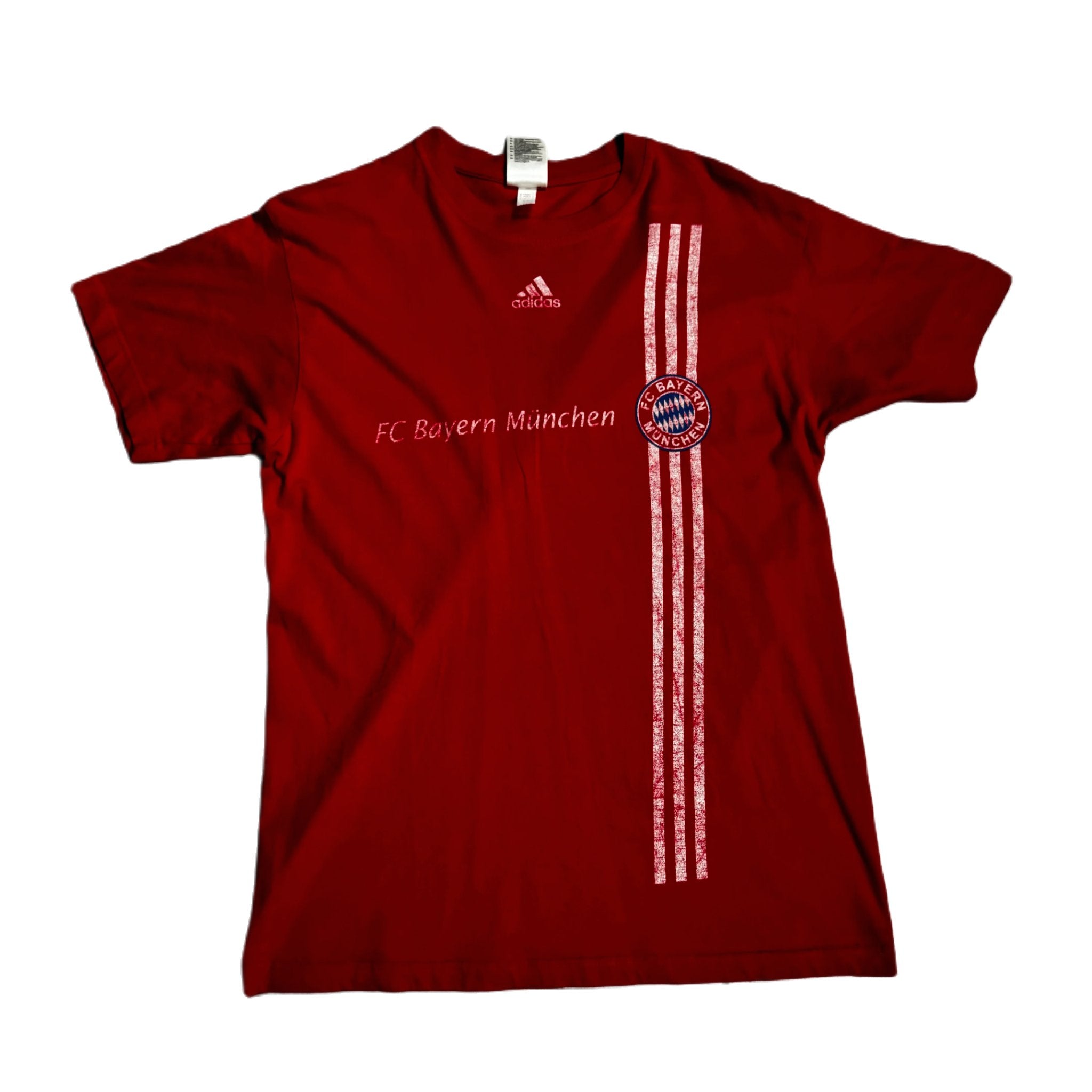 Vintage Red Adidas Bayern Munich Tee - M