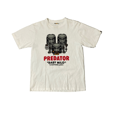 White A Bathing Ape (BAPE) x Predator Tee - L