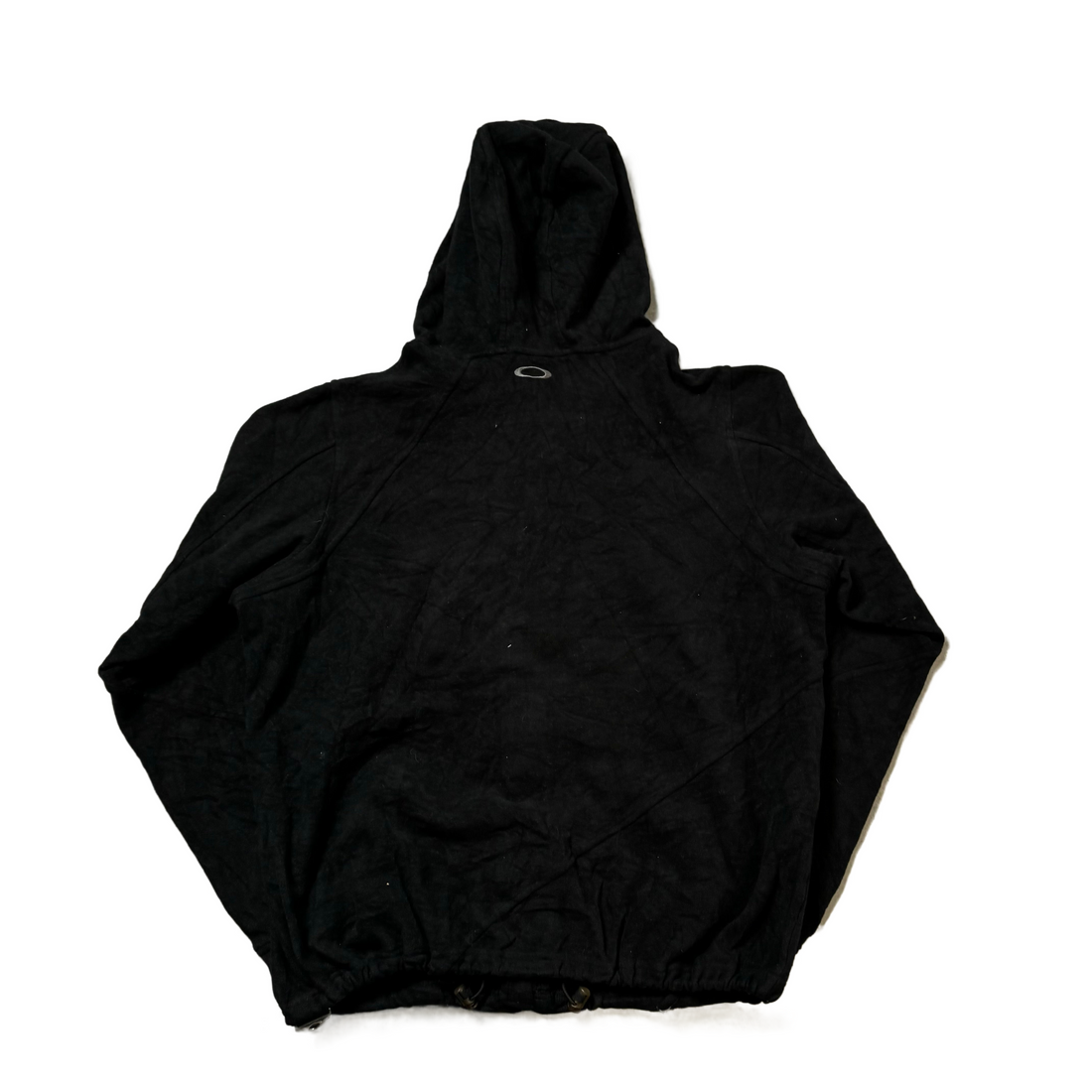 Black Oakley Full Zip Fleece Hoodie - L