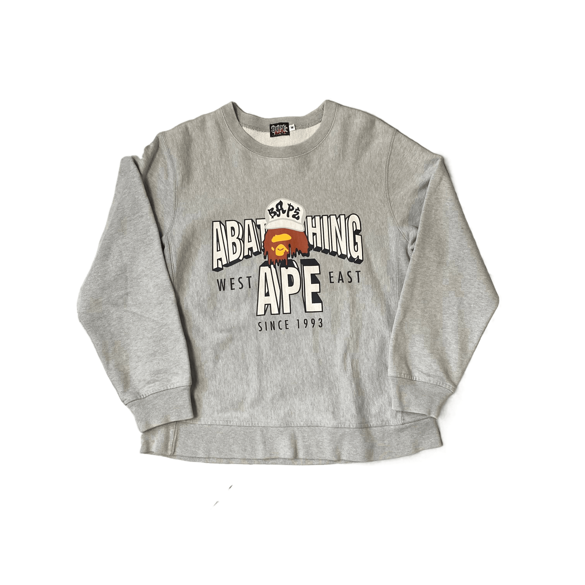 Grey A Bathing Ape (BAPE) Sweatshirt - M