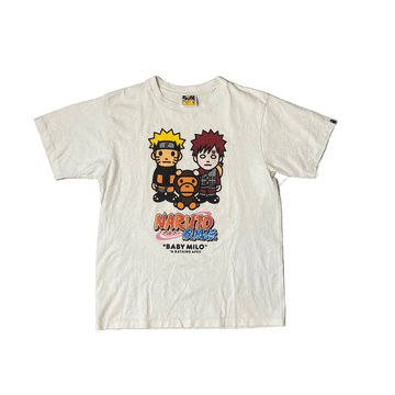 White A Bathing Ape (BAPE) x Naruto Tee - M