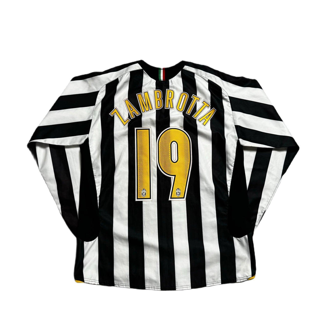 2005 - 06 Juventus Home Long Sleeve 'Zambrotta' Shirt - XL