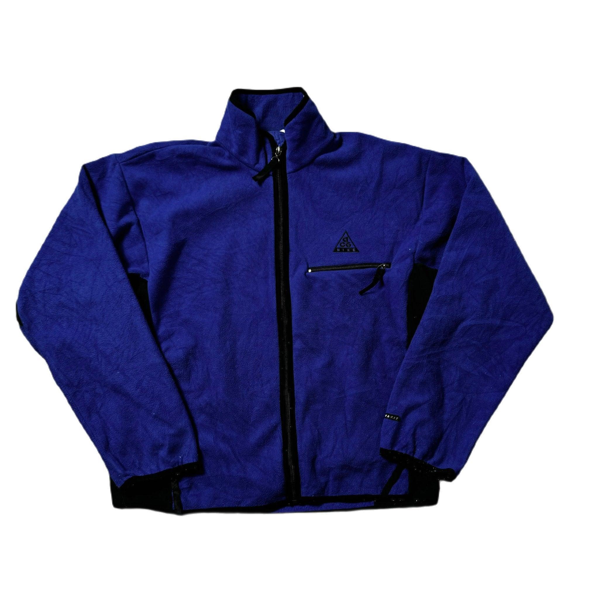 Vintage Blue + Black Nike ACG Fleece - L