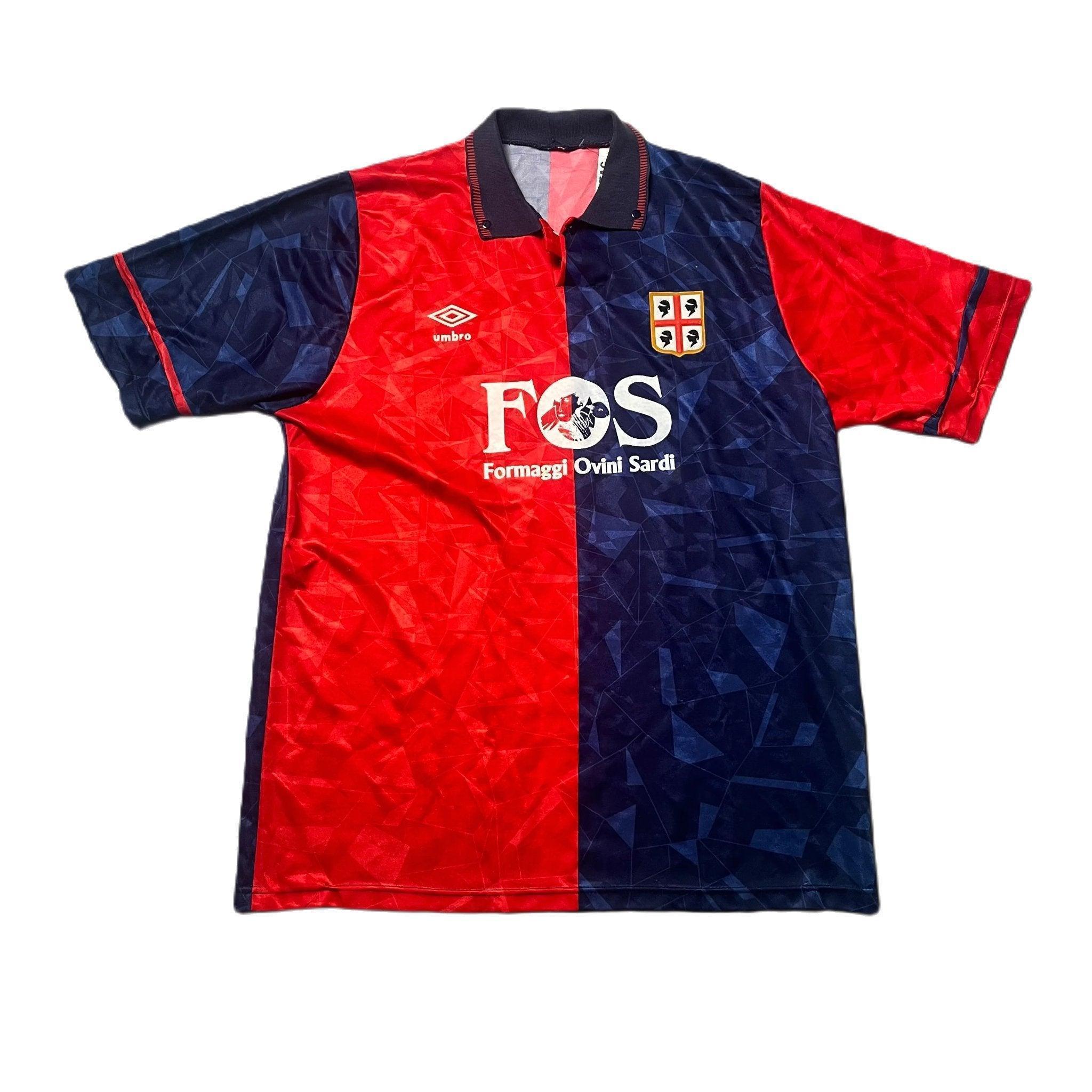 1990 - 93 Cagliari Home Shirt - L