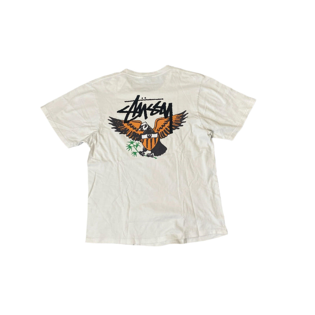 White Stussy Tee - L