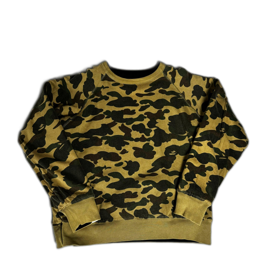 Black + Camo A Bathing Ape (BAPE) Reversible Sweatshirt - M