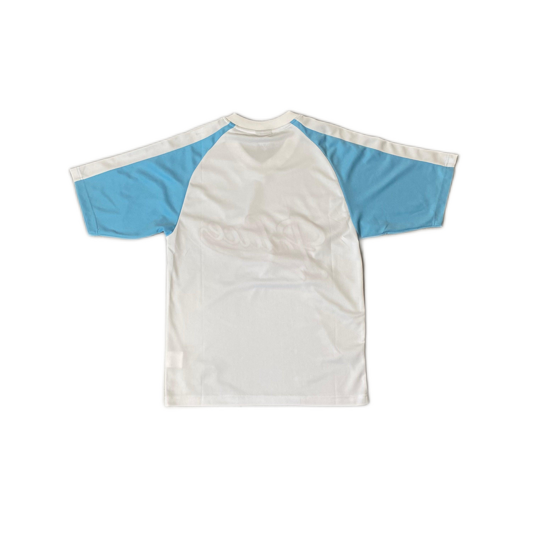 White + Blue Palace Script Jersey - S