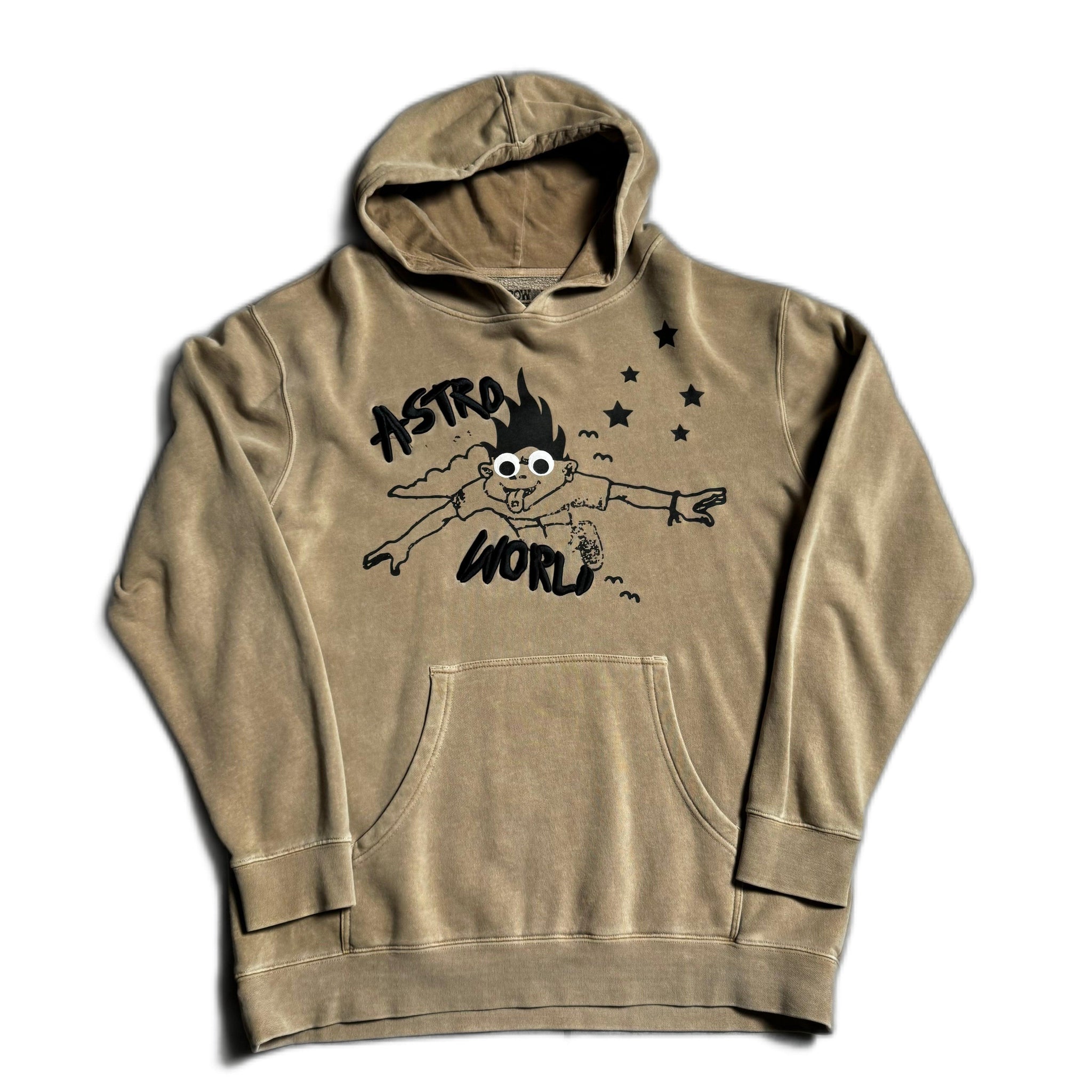 Beige Travis Scott Astroworld Hoodie - L