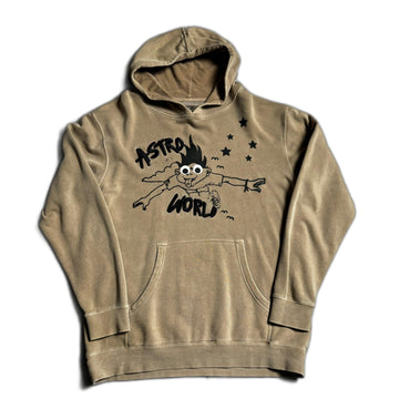 Beige Travis Scott Astroworld Hoodie - L