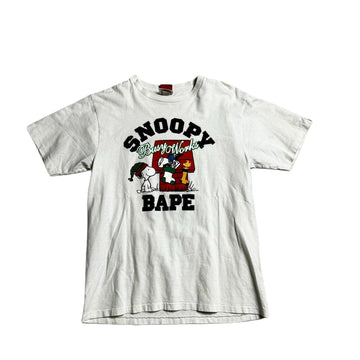 White A Bathing Ape (BAPE) x Snoopy Tee - M