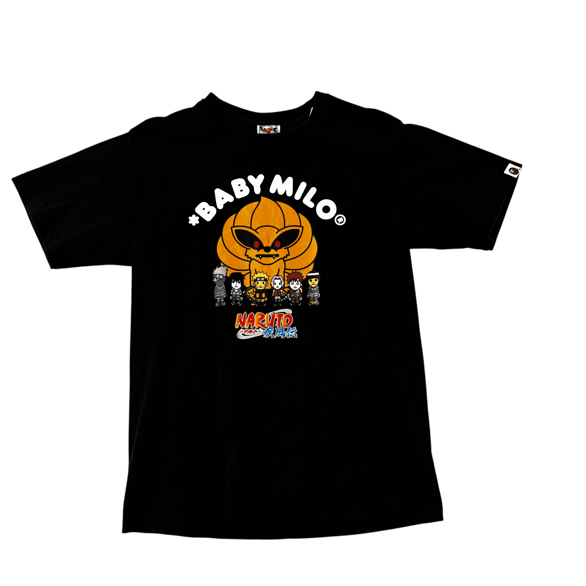 Black A Bathing Ape (BAPE) x Naruto Tee - L