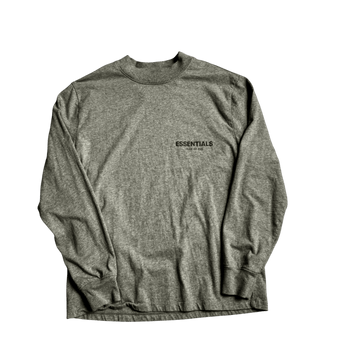 Grey Fear of God Essentials Long Sleeve Tee - XS