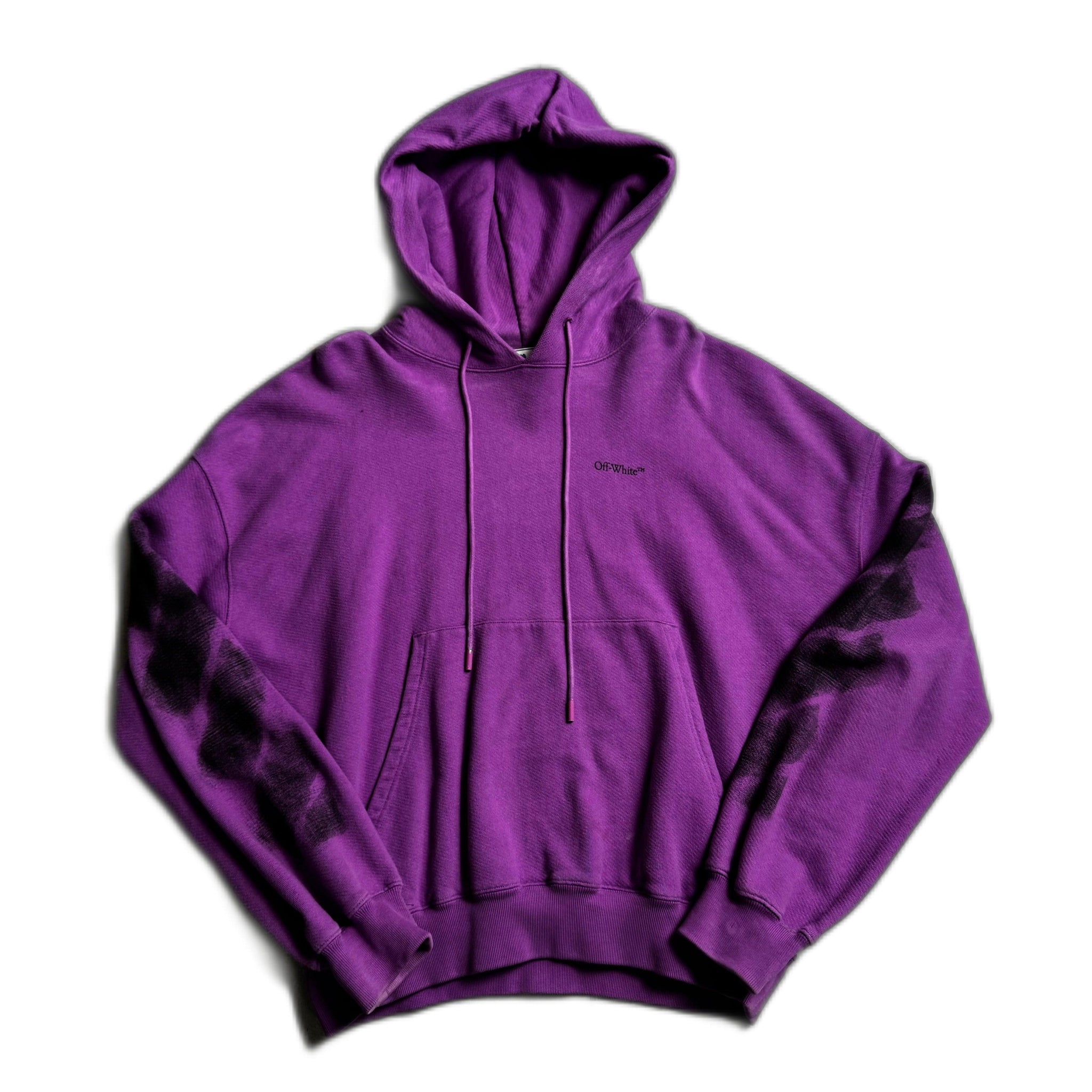 Purple Off-White Hoodie - XL