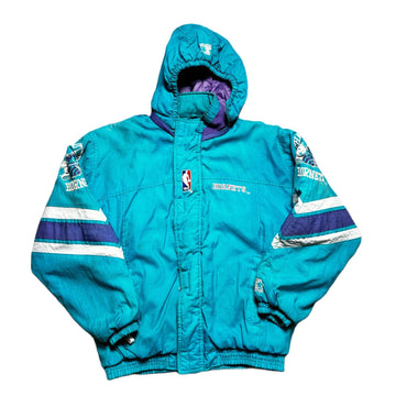 Vintage 90s Blue Starter Charlotte Hornets NBA Coat - XL