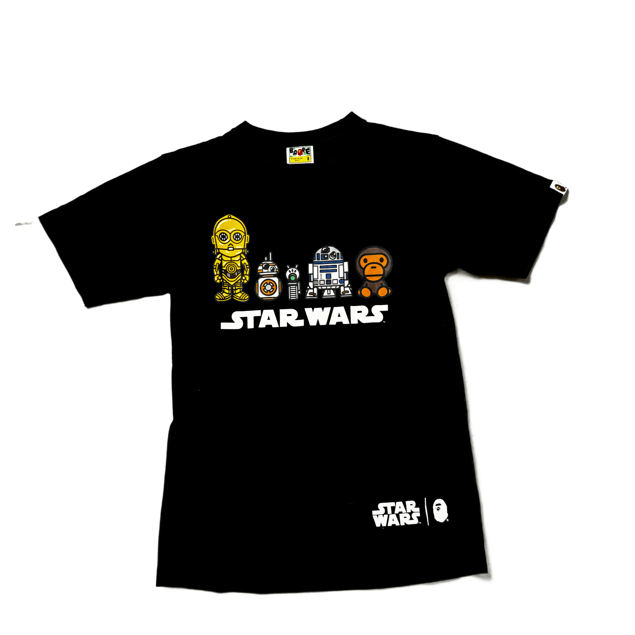 Black A Bathing Ape (BAPE) x Star Wars Tee - S