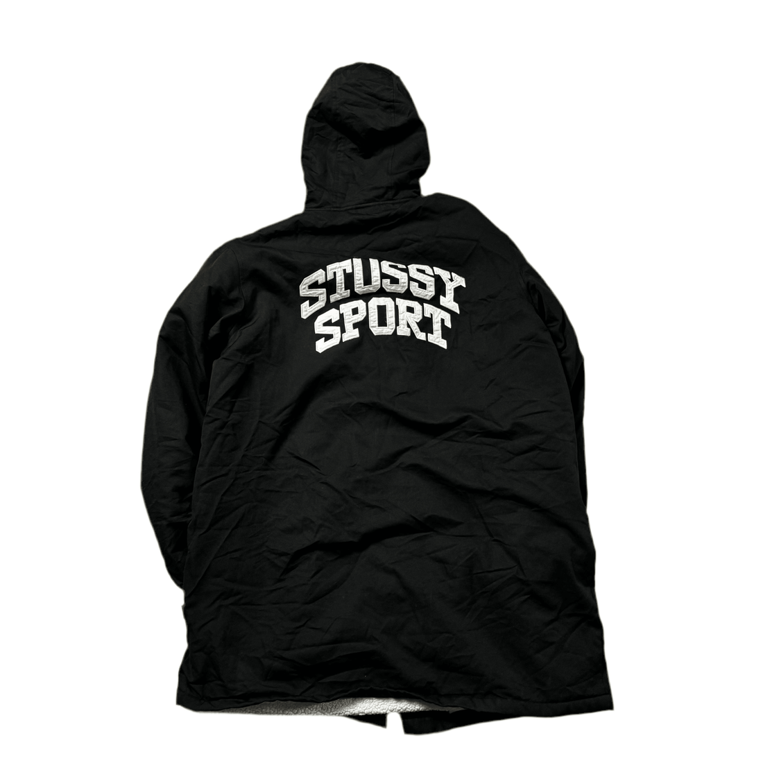 Black Stussy Sport x Champion Jacket - L