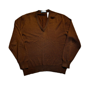 Vintage 90s Brown Yves Saint Laurent (YSL) Knitted Sweatshirt - M