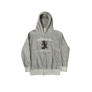 Grey A Bathing Ape (BAPE) Zip Up Hoodie - M