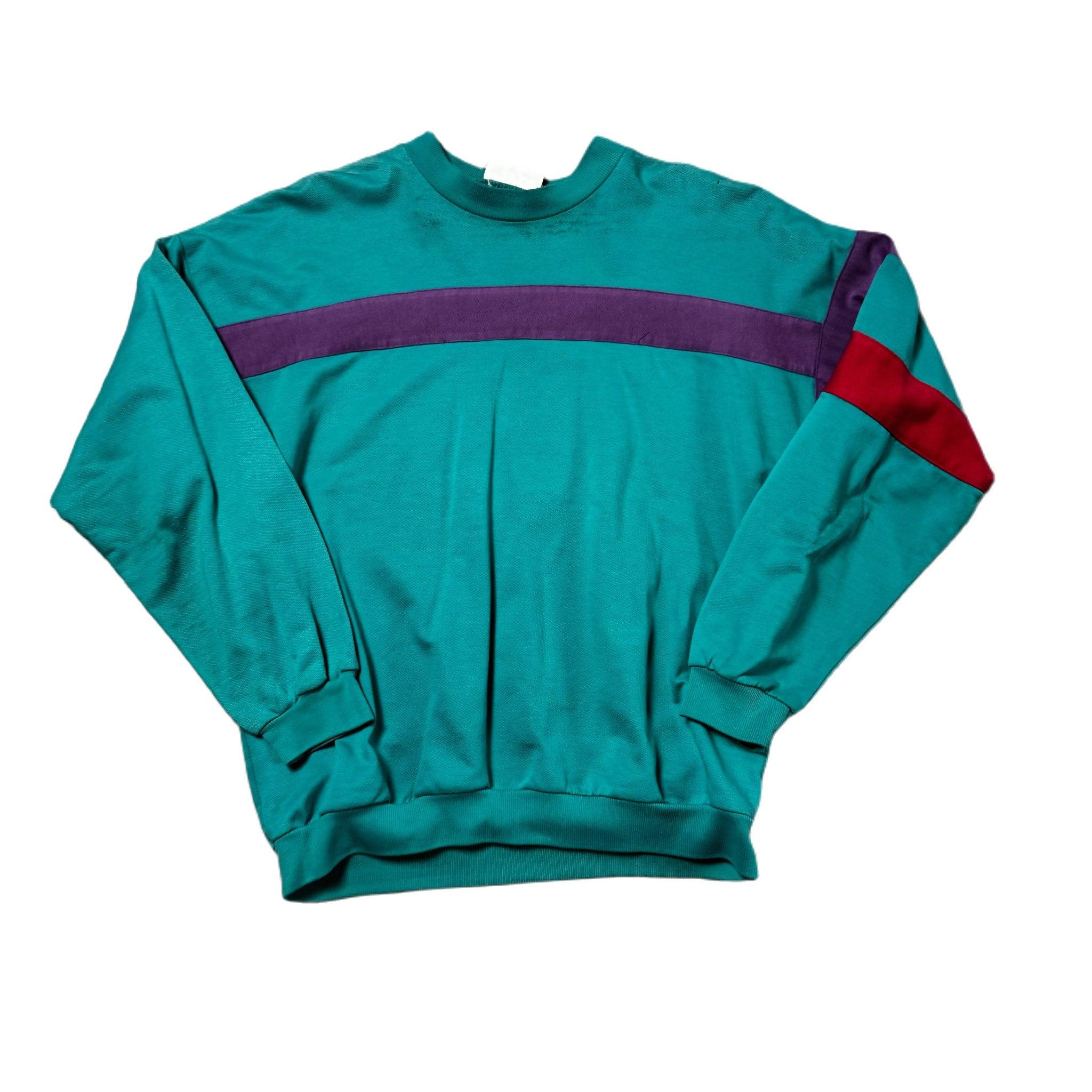 Vintage 90s Green Adidas Sweatshirt - L