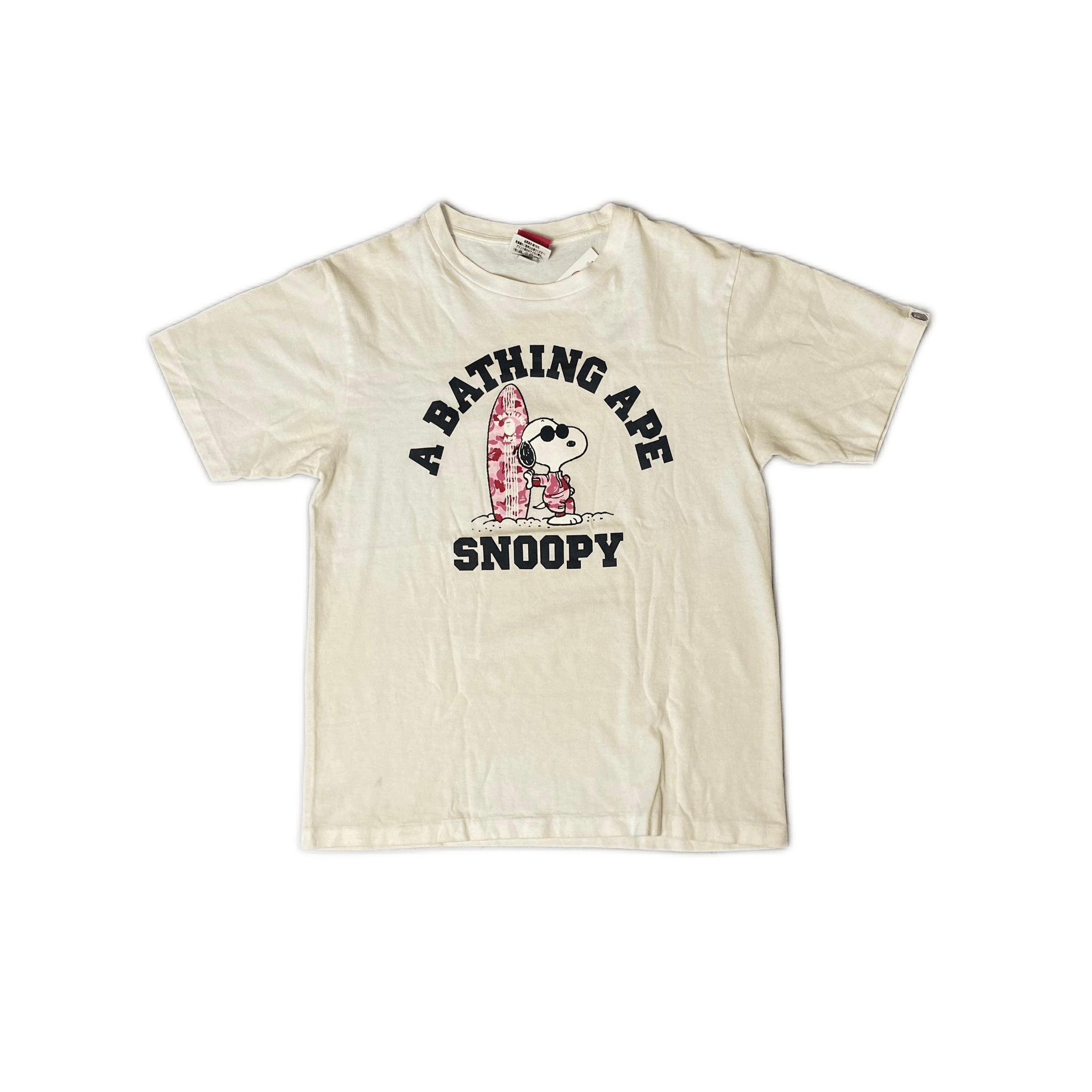 White A Bathing Ape (BAPE) x Snoopy Tee - S