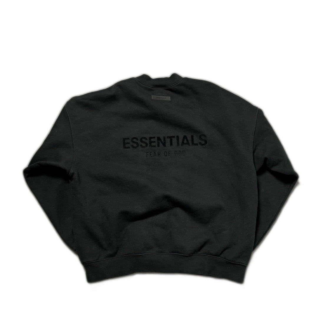 Black Fear Of God Essentials Sweatshirt - L