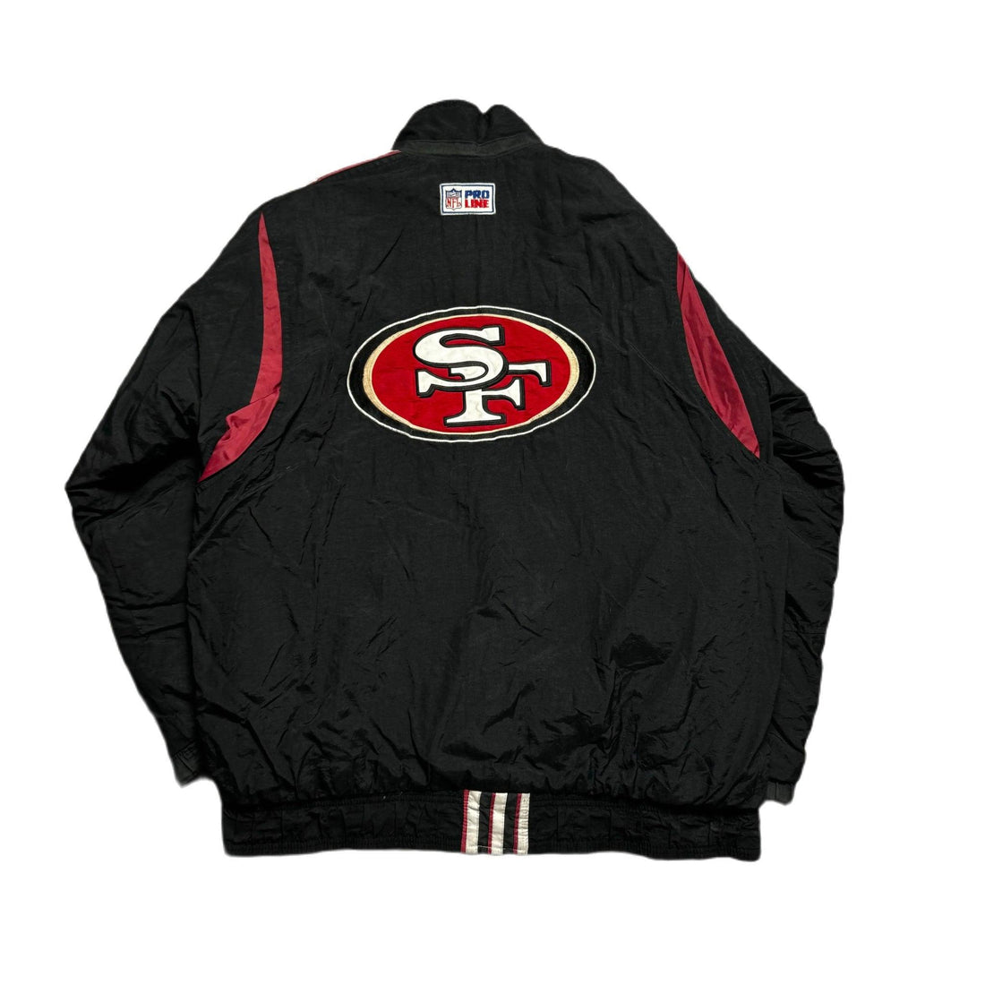 Vintage Black San Francisco 49ers NFL Coat - L