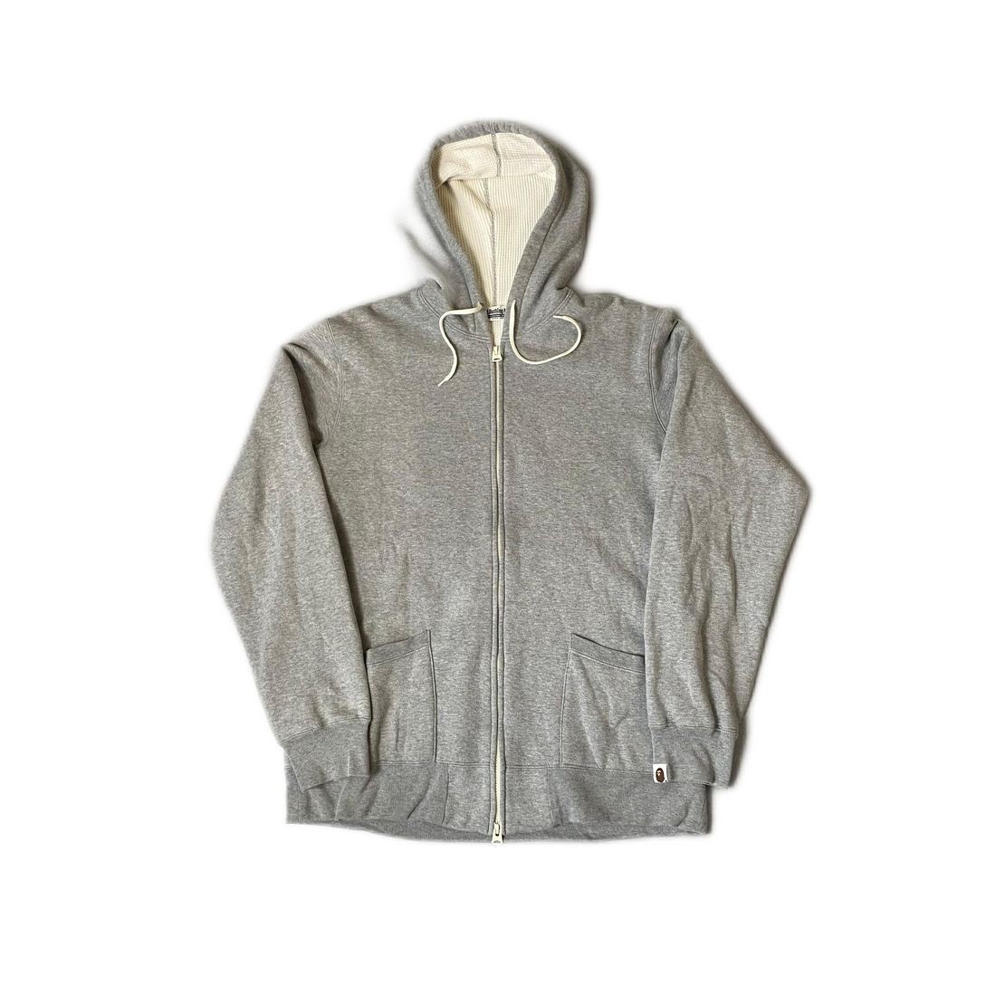 Grey A Bathing Ape (BAPE) Zip Up Hoodie - XL