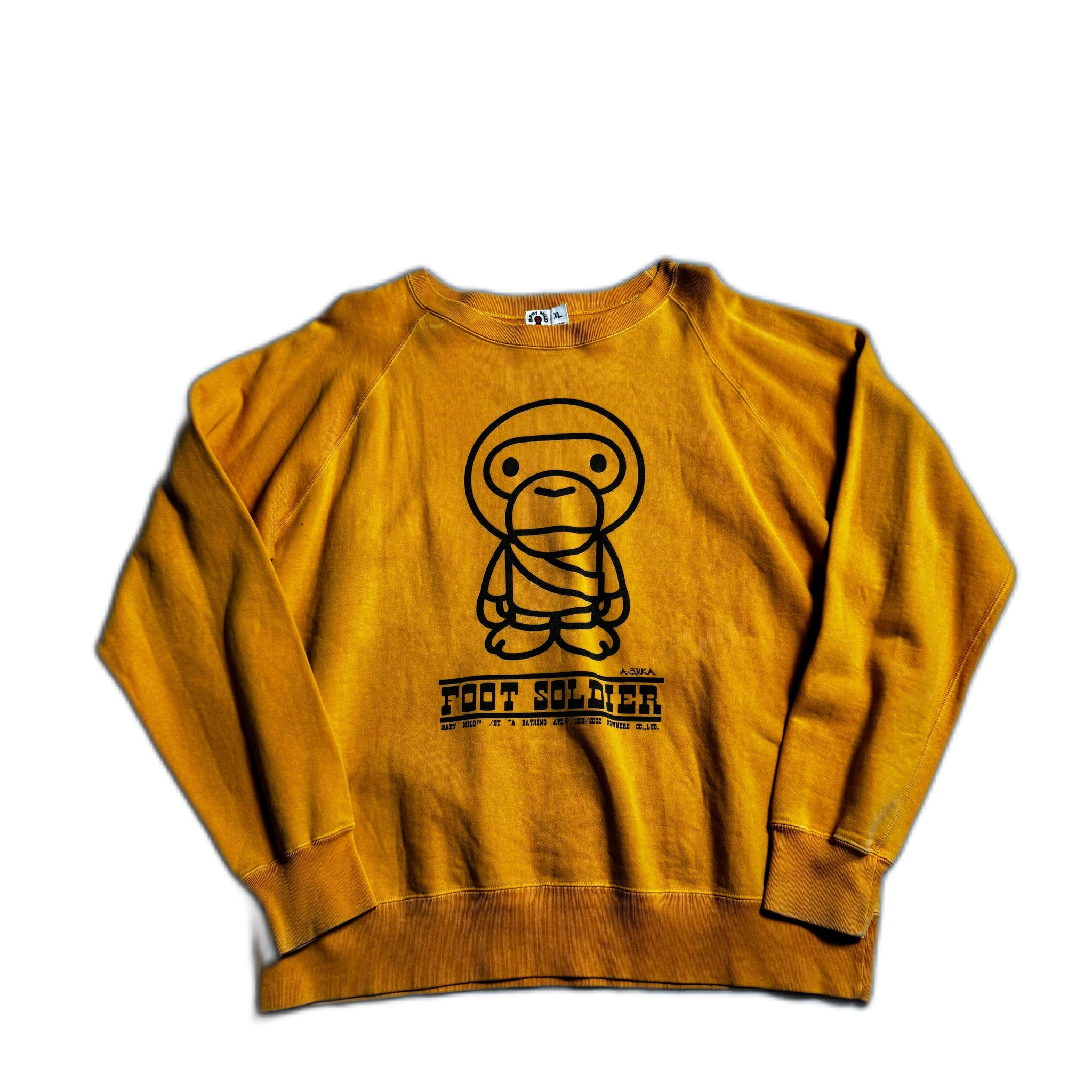 Yellow A Bathing Ape (BAPE) Sweatshirt - XL