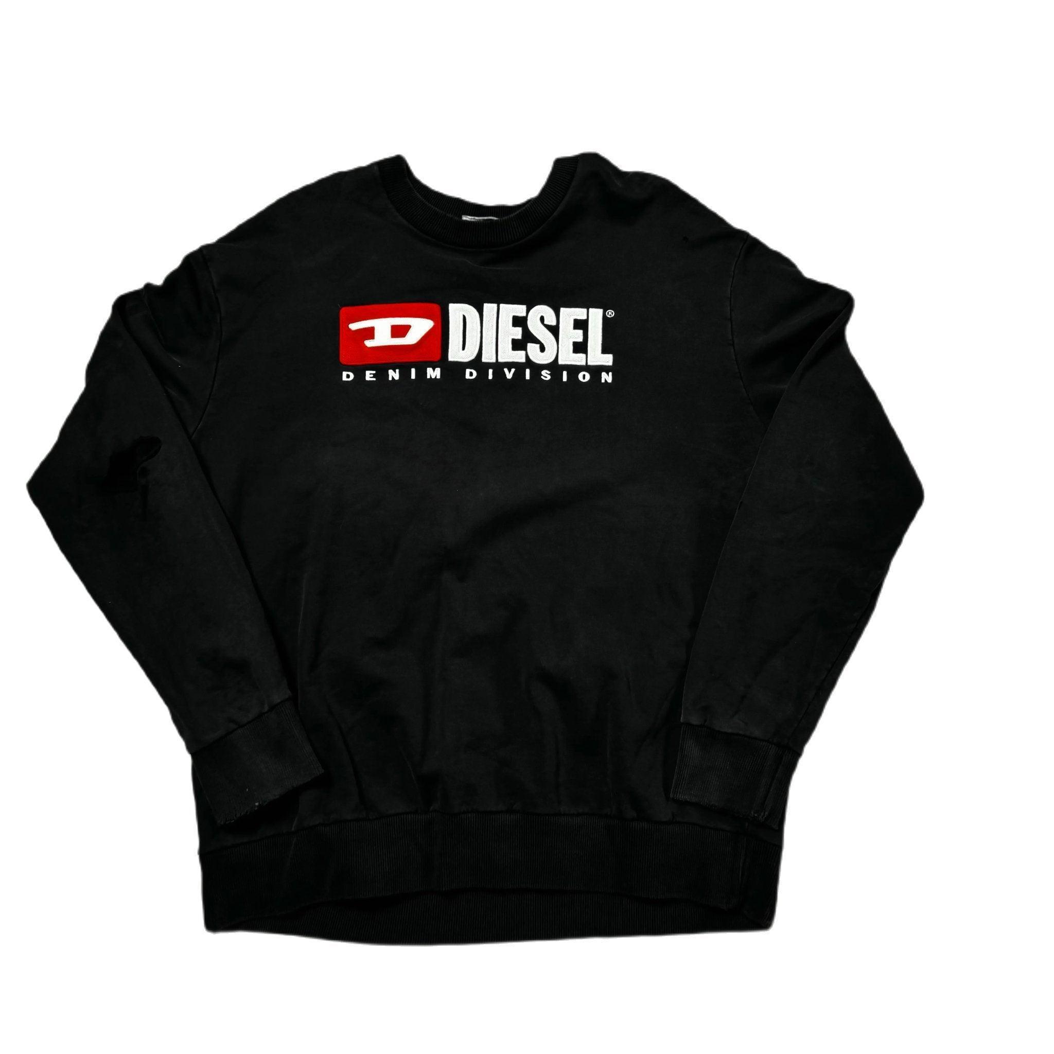 Vintage Black Diesel Sweatshirt - XL