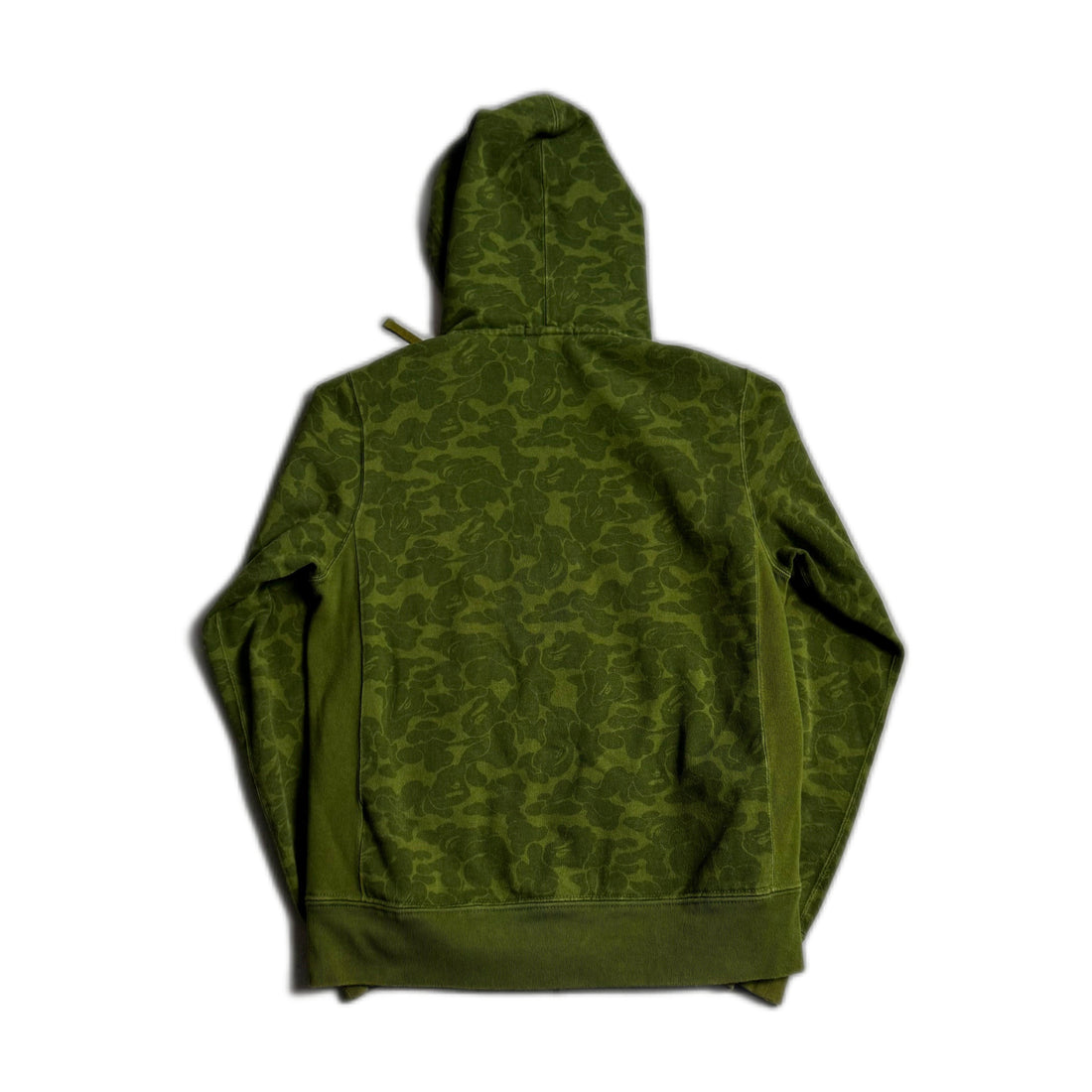 Green A Bathing Ape (BAPE) Zip Up Hoodie - L