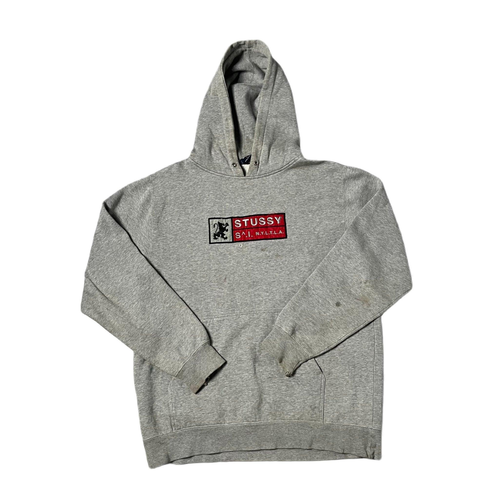 Grey Stussy Hoodie - S