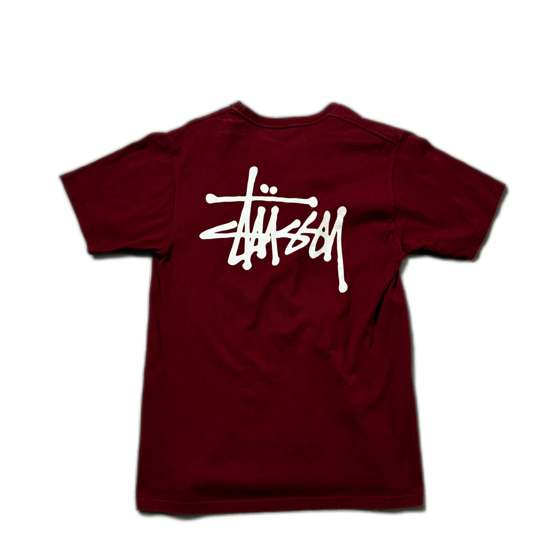 Burgundy Stussy Tee - M